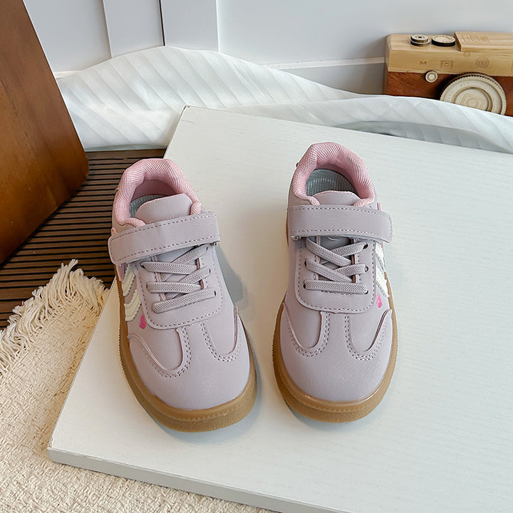 【13.5-18.0】ハートデザインワンベルトスニーカー