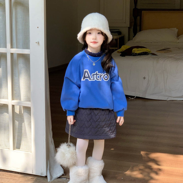 【90-140】ドット柄ハイネックカットソー