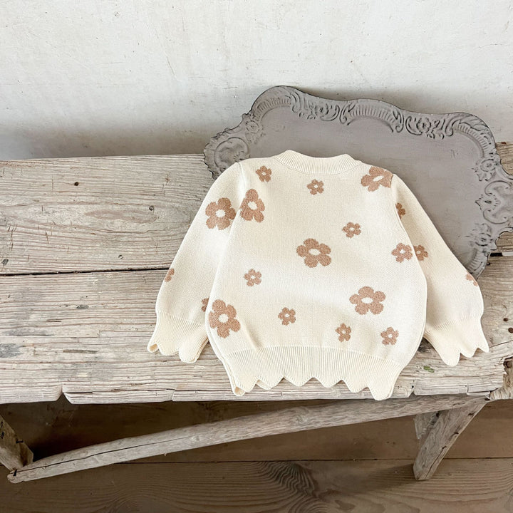 【73-100】スカラップヘム花柄セットアップ