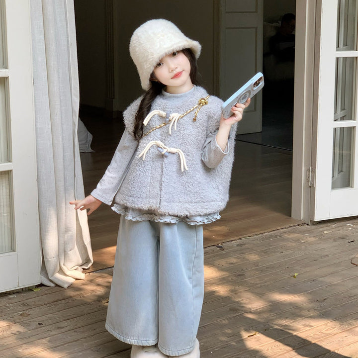 【90-140】ストレートワイドデニム