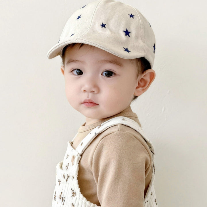 【43-46cm】星柄べビーキャップ