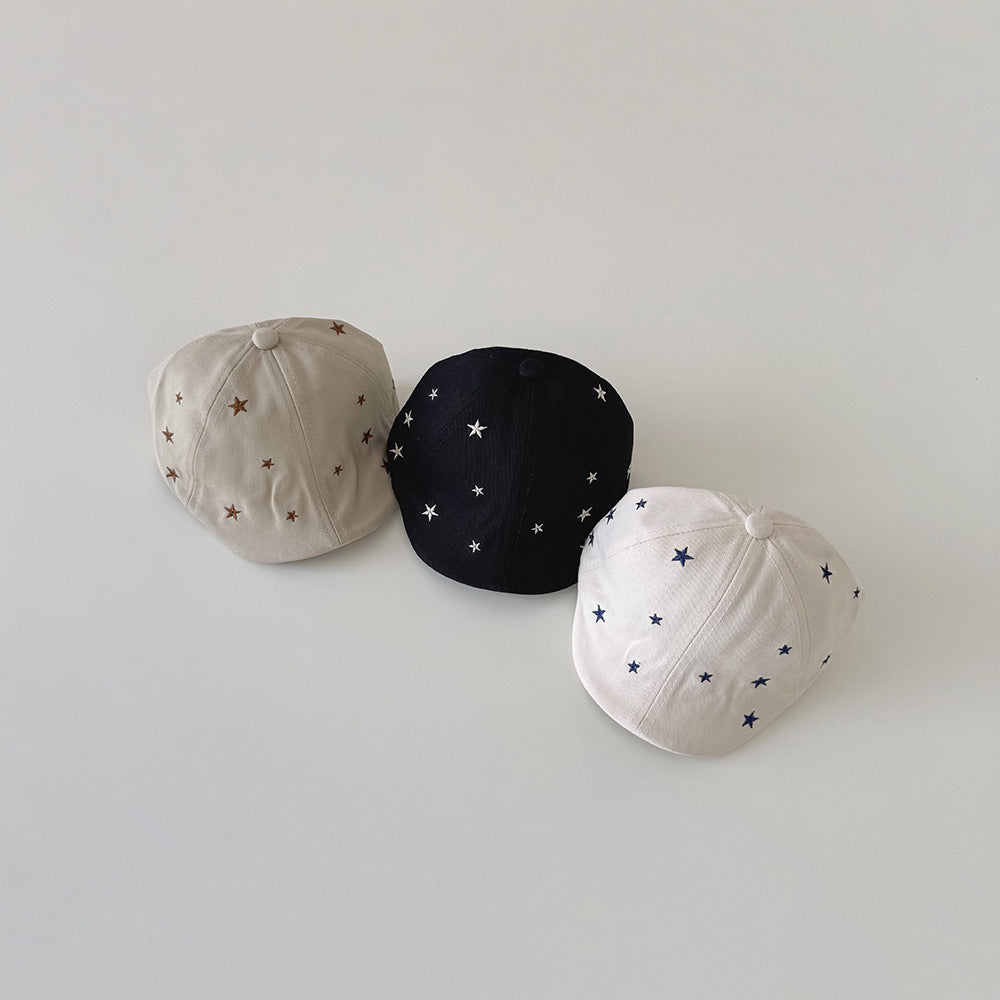 【43-46cm】星柄べビーキャップ