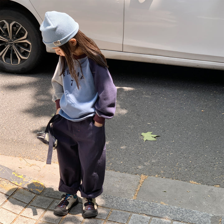 【80-130】シンプルロングパンツ