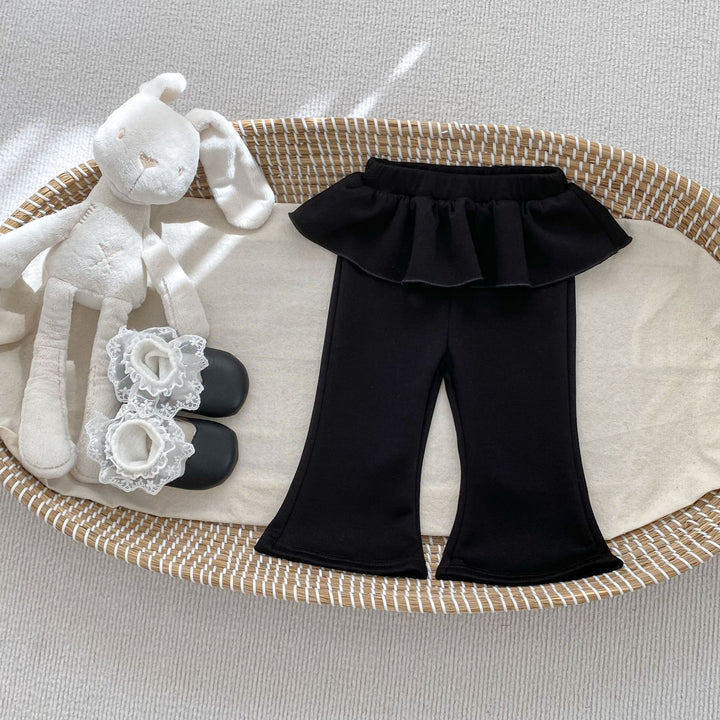 【73-120】ウエストフリルフレアパンツ