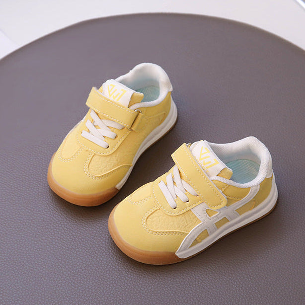 【12.0-18.5】ワンベルトラインデザインスニーカー