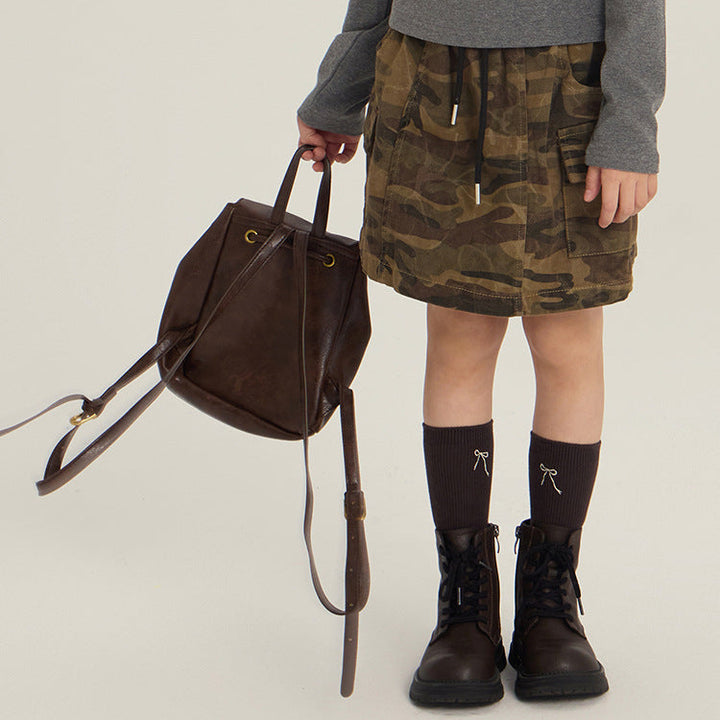 【90-150】迷彩柄カーゴスカート