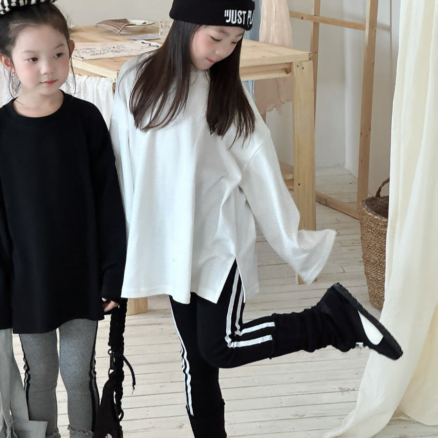 【90-150】サイドラインスリムパンツ