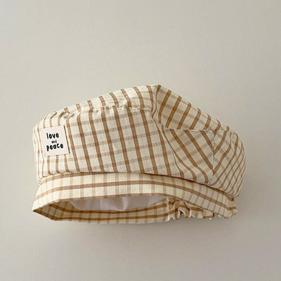 49-52cm】チェック柄ベレー帽｜ELMO-こども服エルモ- – こども服ELMO