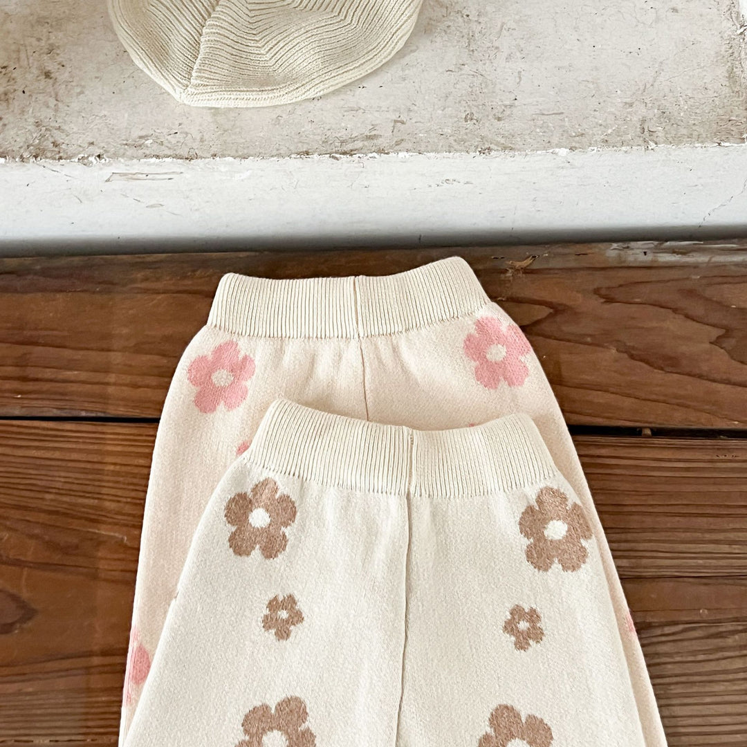 【73-100】スカラップヘム花柄セットアップ