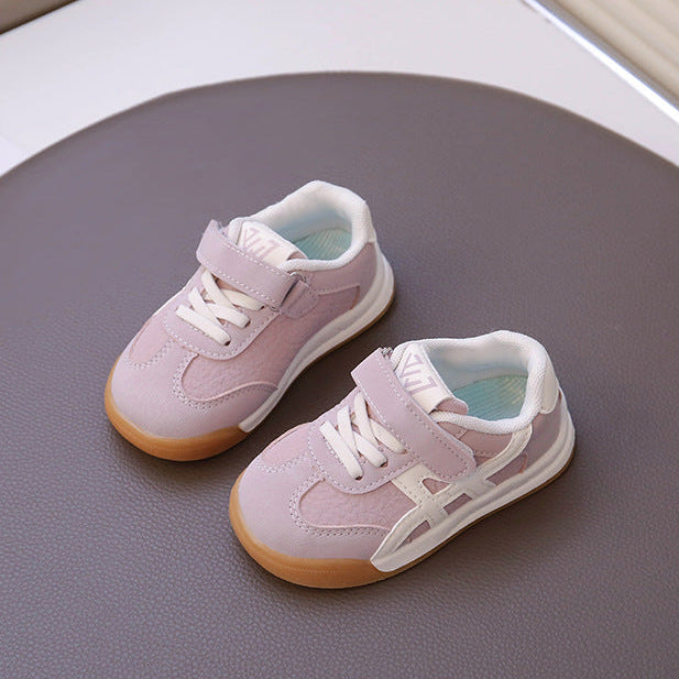 【12.0-18.5】ワンベルトラインデザインスニーカー