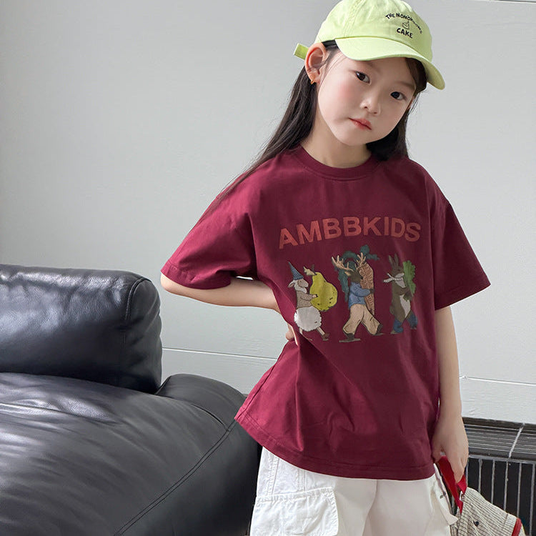 【100-150】アニマルデザインTシャツ