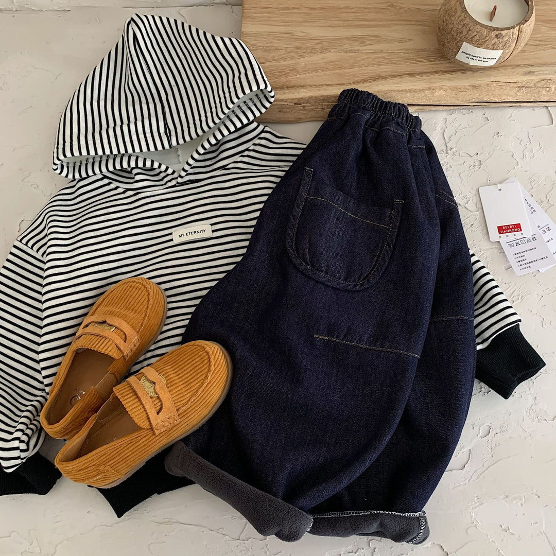 【90-140】ボールデニムパンツ