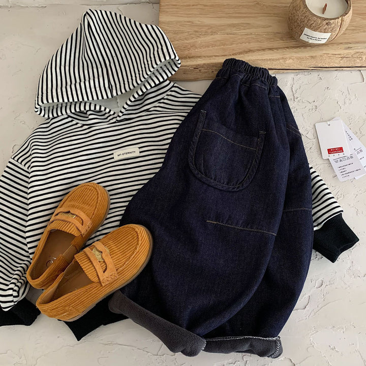 【90-140】ボールデニムパンツ