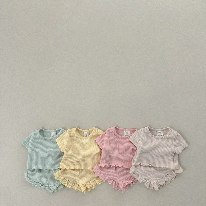 【80-130】メロウデザイン半袖セットアップ