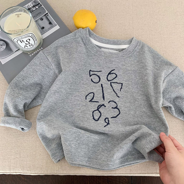 【90-140】ナンバー刺繍トレーナー