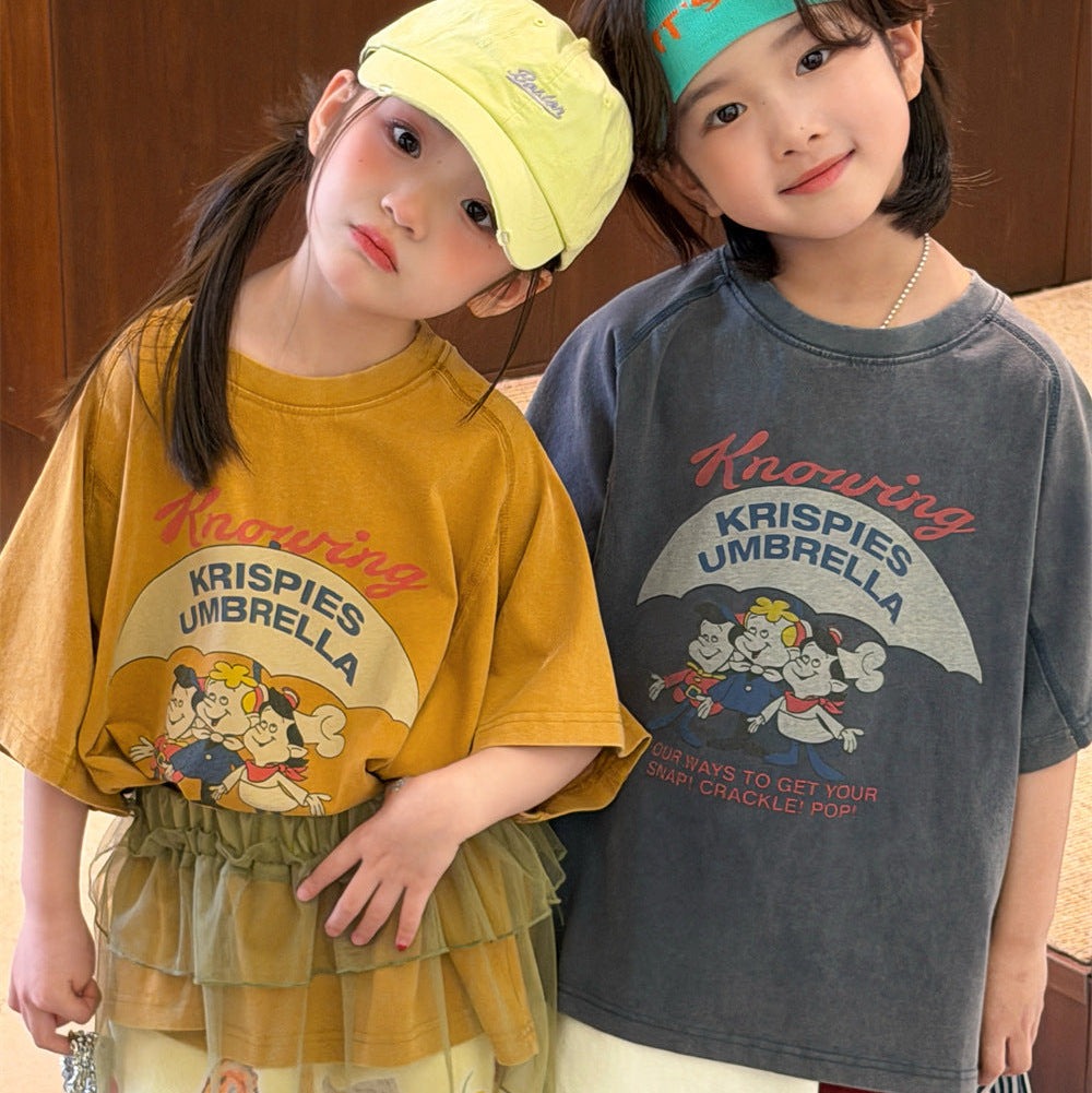 【90-150】イラストデザインTシャツ