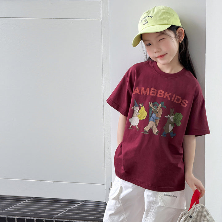 【100-150】アニマルデザインTシャツ