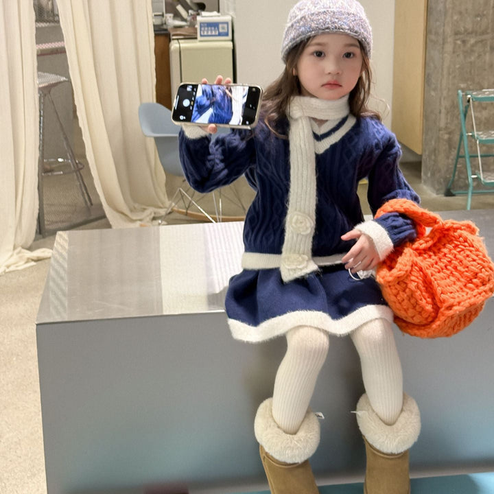 【90-140】ラインデザインニットセットアップ