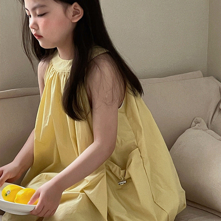 【90-150】ドロストデザインバルーンワンピース