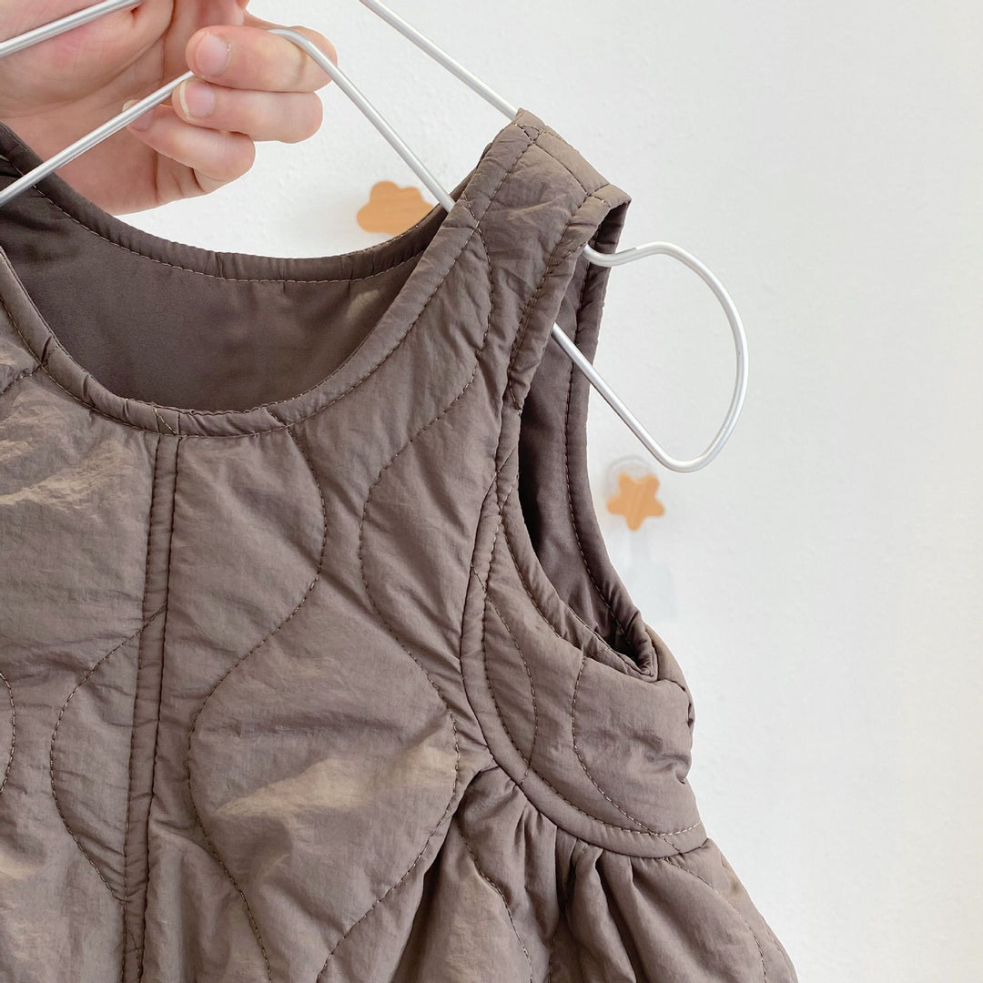 【100-140】キルティングワンピース