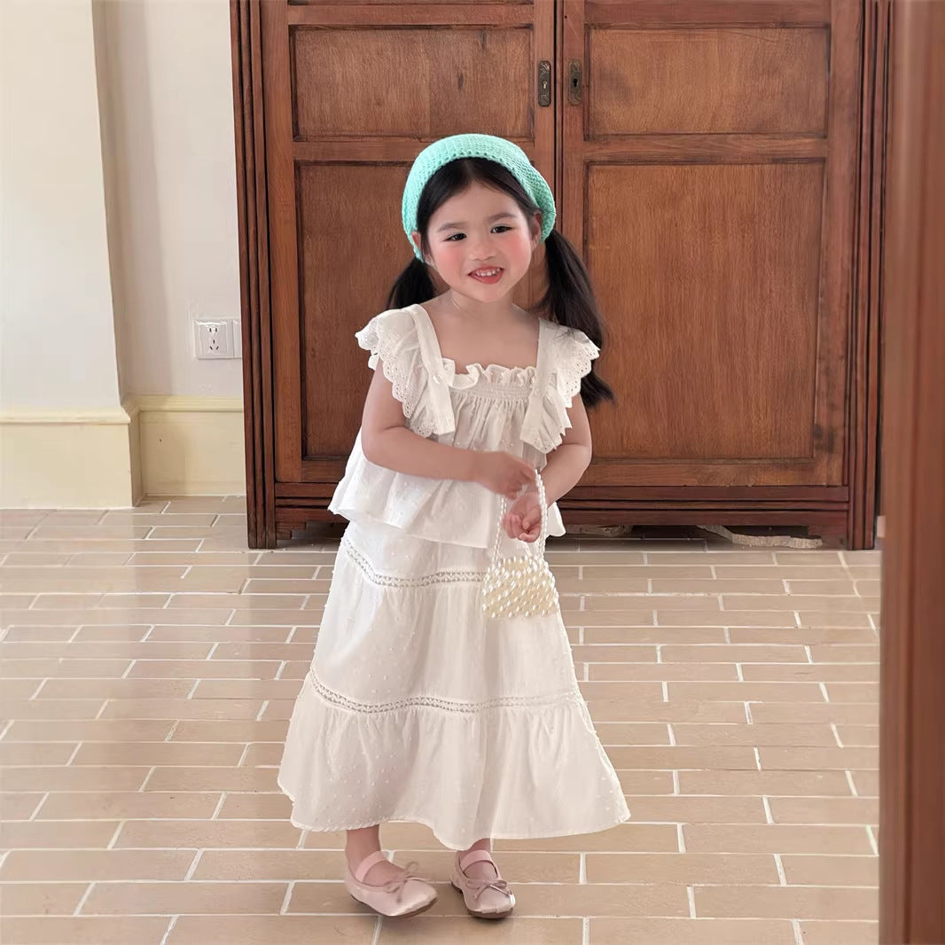 【90-140】スノードットフリルセットアップ