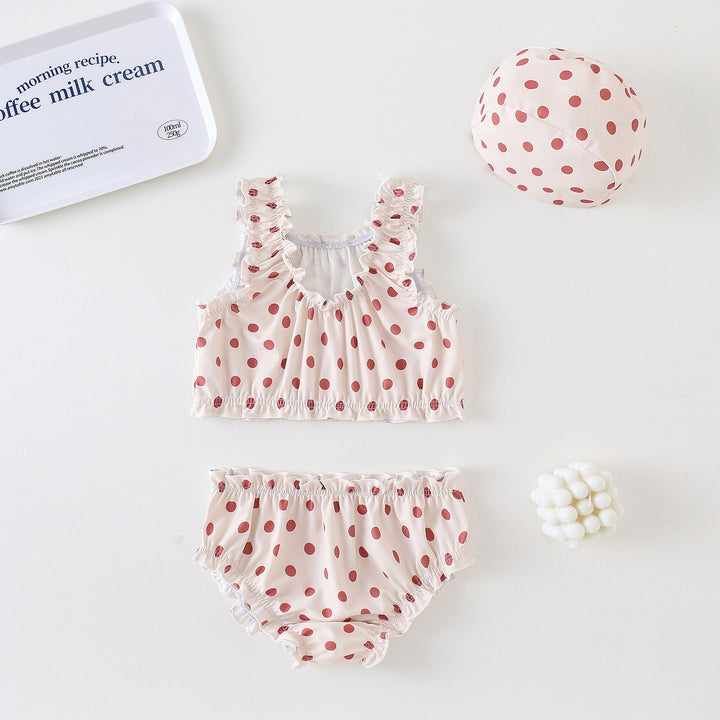 【90-140】シャーリングデザインセパレートスイムウェア