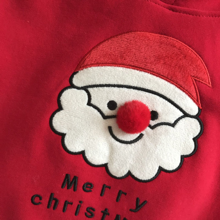 【80-150】フード付きクリスマスデザイントレーナー