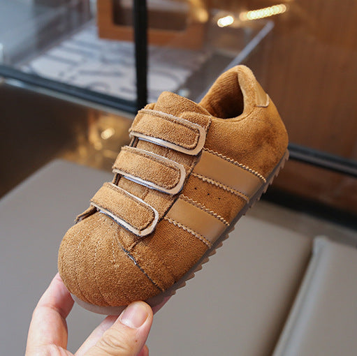 【14.5-20.5】ラインデザインベルクロスニーカー