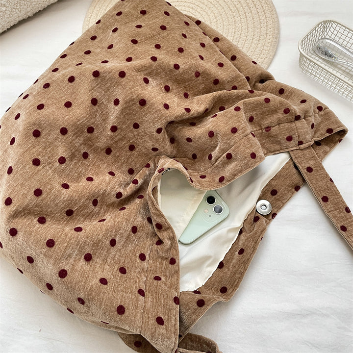 ワンベルトドット柄トートバッグ