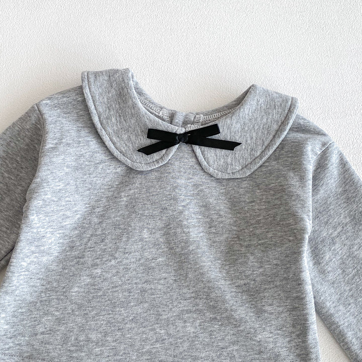 【73-110】ワンポイントリボントップス×スカートセット