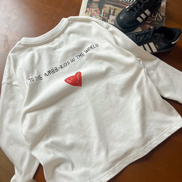 【90-150】ロゴデザインロングＴシャツ