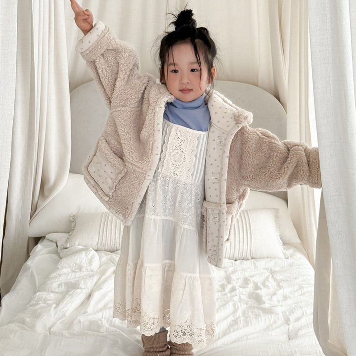 【90-140】フード付きリバーシブルショートコート