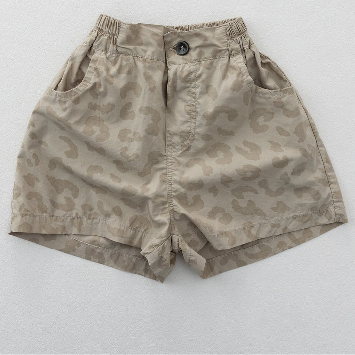 【80-130】レオパード柄ショートパンツ