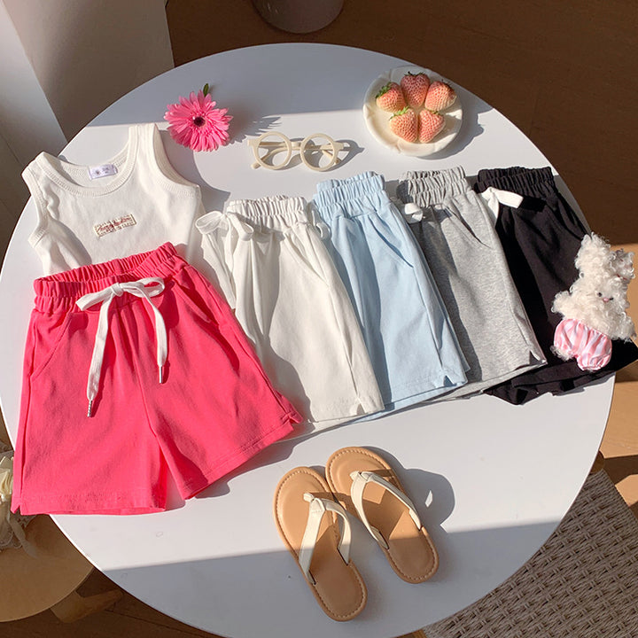 【90-150】シンプルショートパンツ