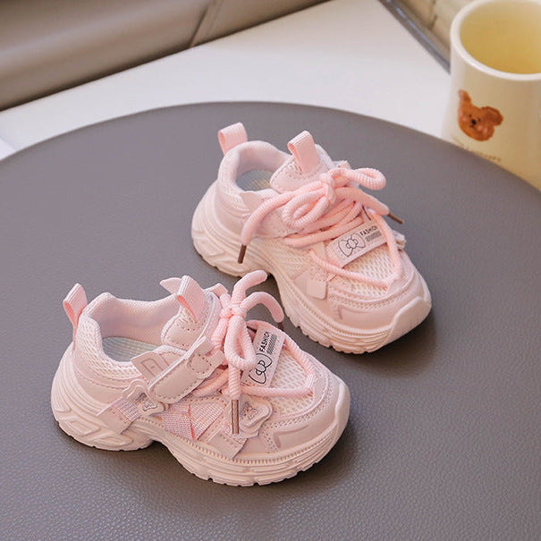 【13.5-18.5】リボンデザインダッドシューズ