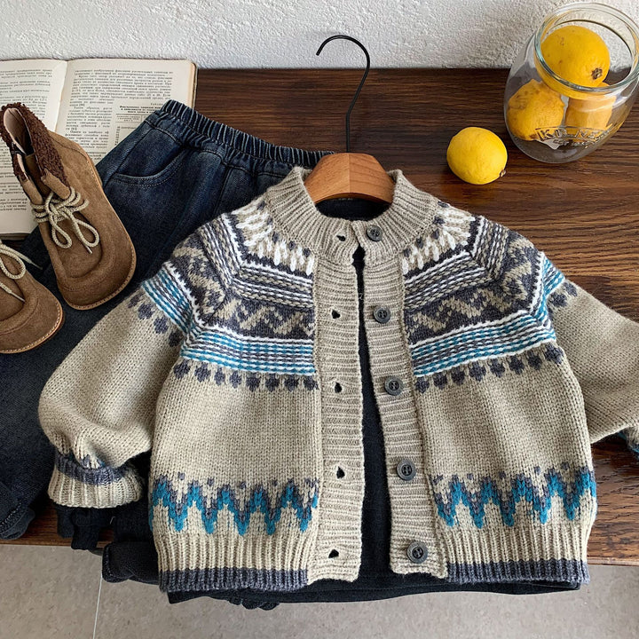 【90-140】フェアアイルニットカーディガン