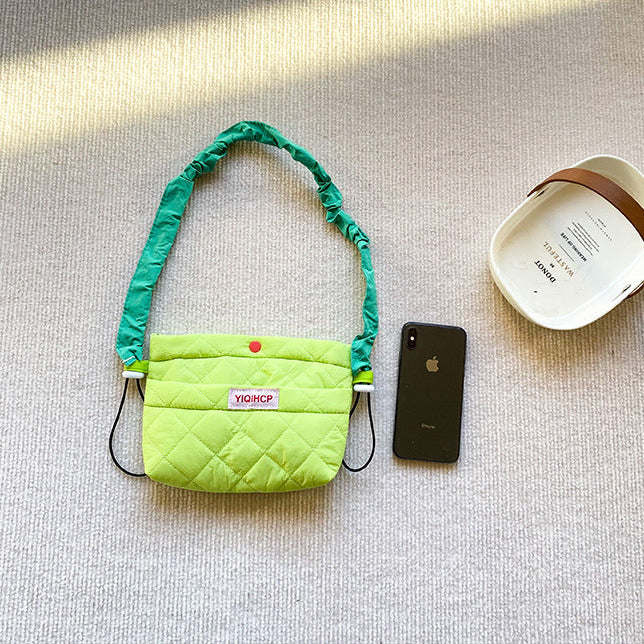 カラフルショルダーキルティングバッグ