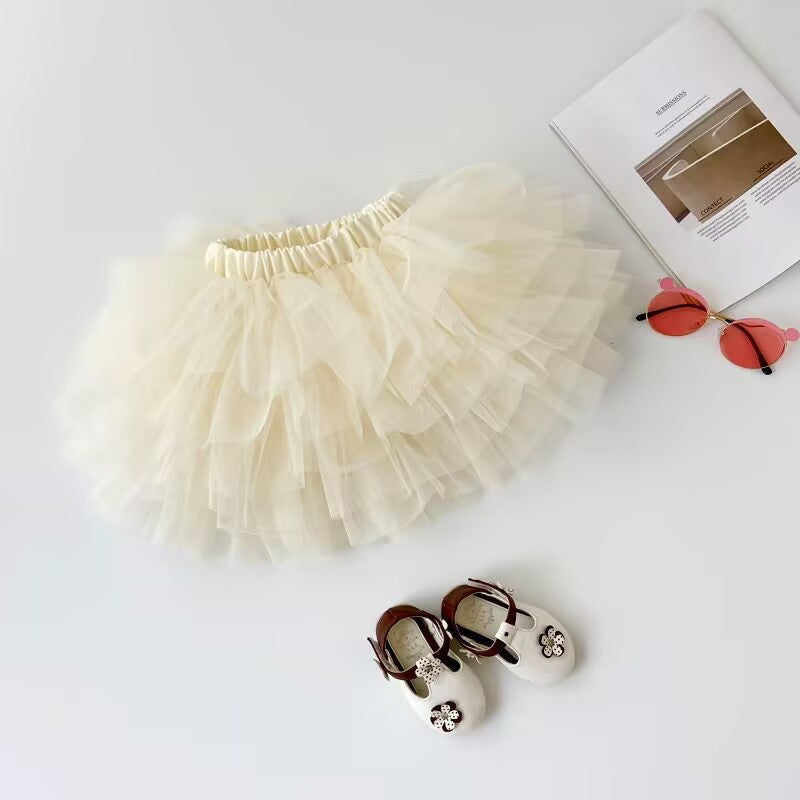 【80-140】チュールミニスカート