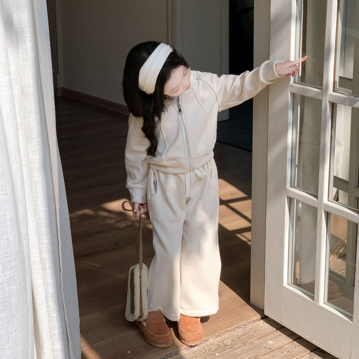 【90-140】フード付きあったかセットアップ