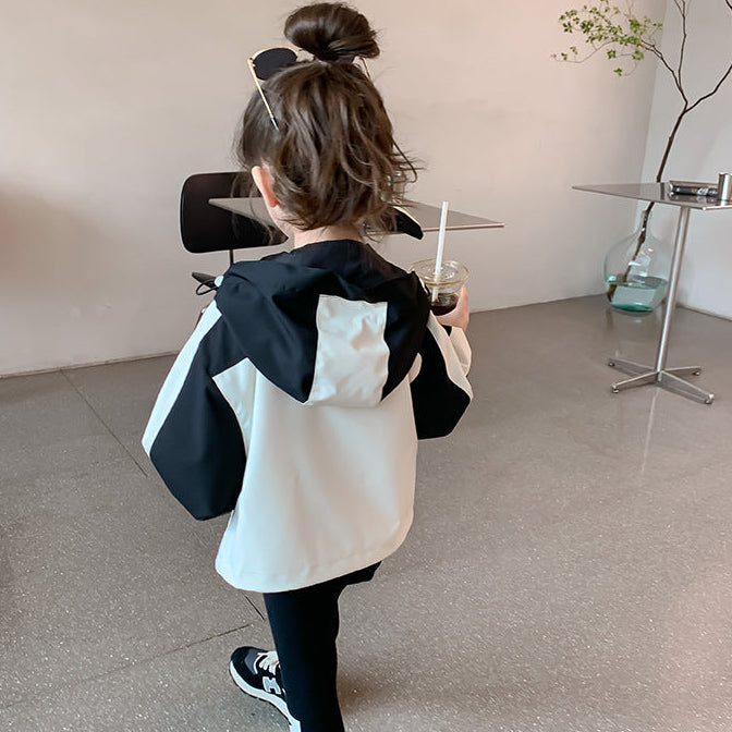 【100-140】バイカラーウィンドブレーカー