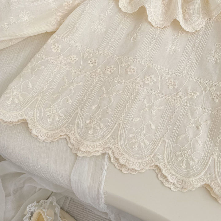 【73-120】ラッフルカラーレーストップス