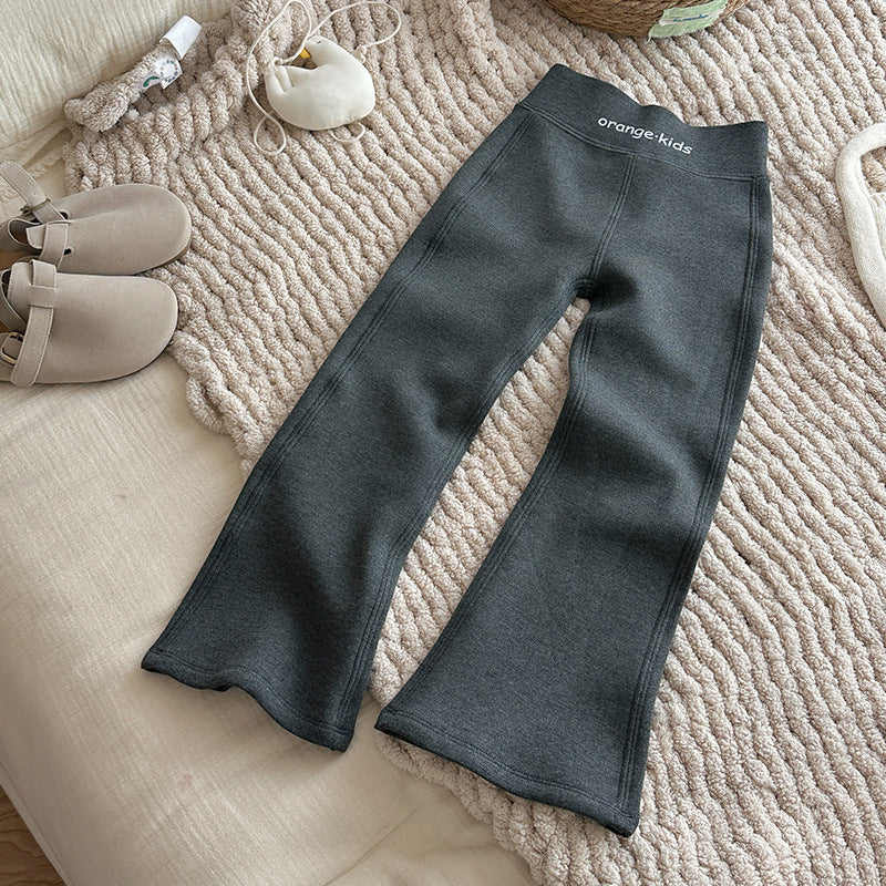 【100-150】あったかフレアロングパンツ