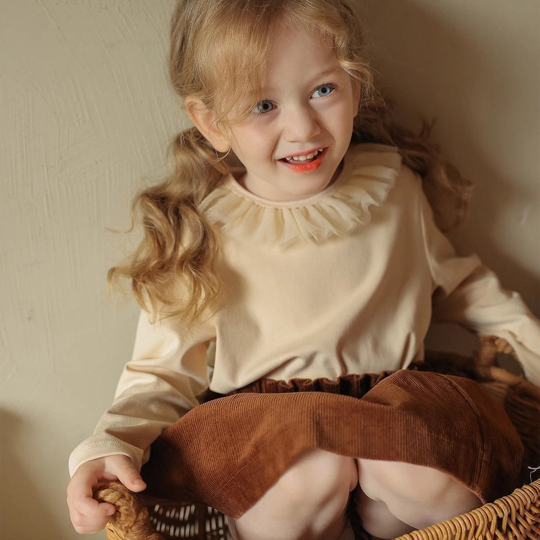 【110-150】ウエストギャザーコーデュロイスカート