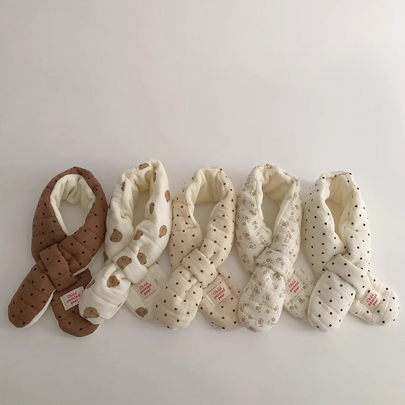 【1Y-6Y】パターンプリントループ付きマフラー