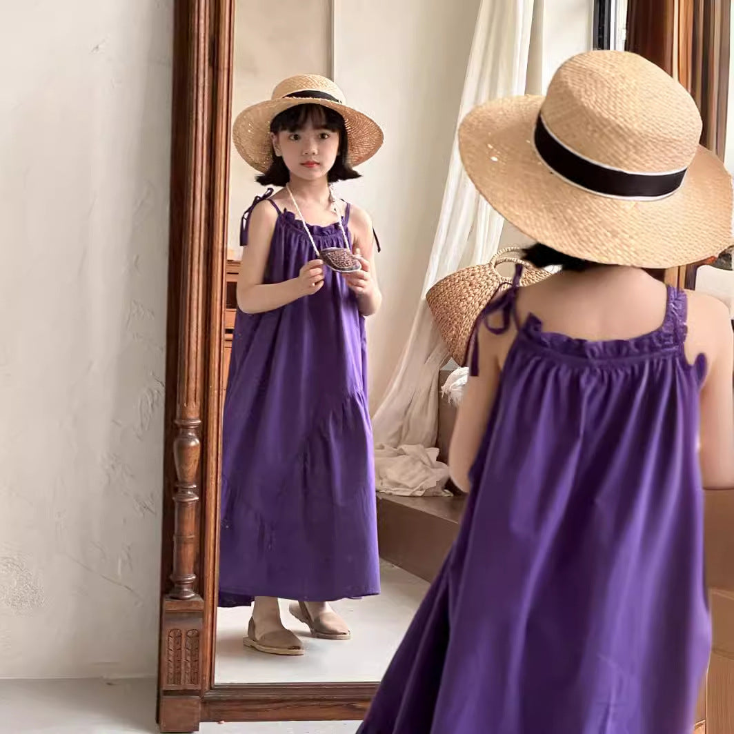 【90-150】ロングキャミソールワンピース