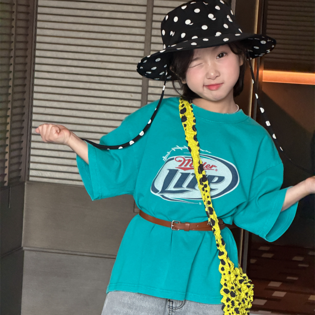 【90-150】オーバーサイズカジュアルTシャツ