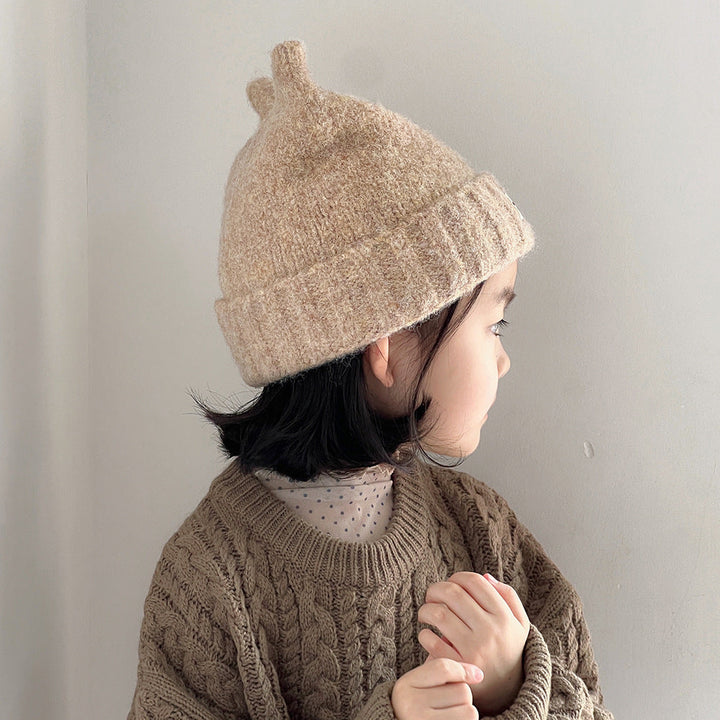 【48-52cm】ねこ耳あったかニット帽