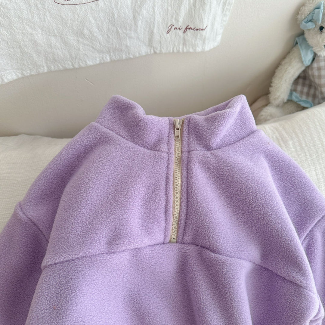 【73-130】ハーフジップカラーセットアップ