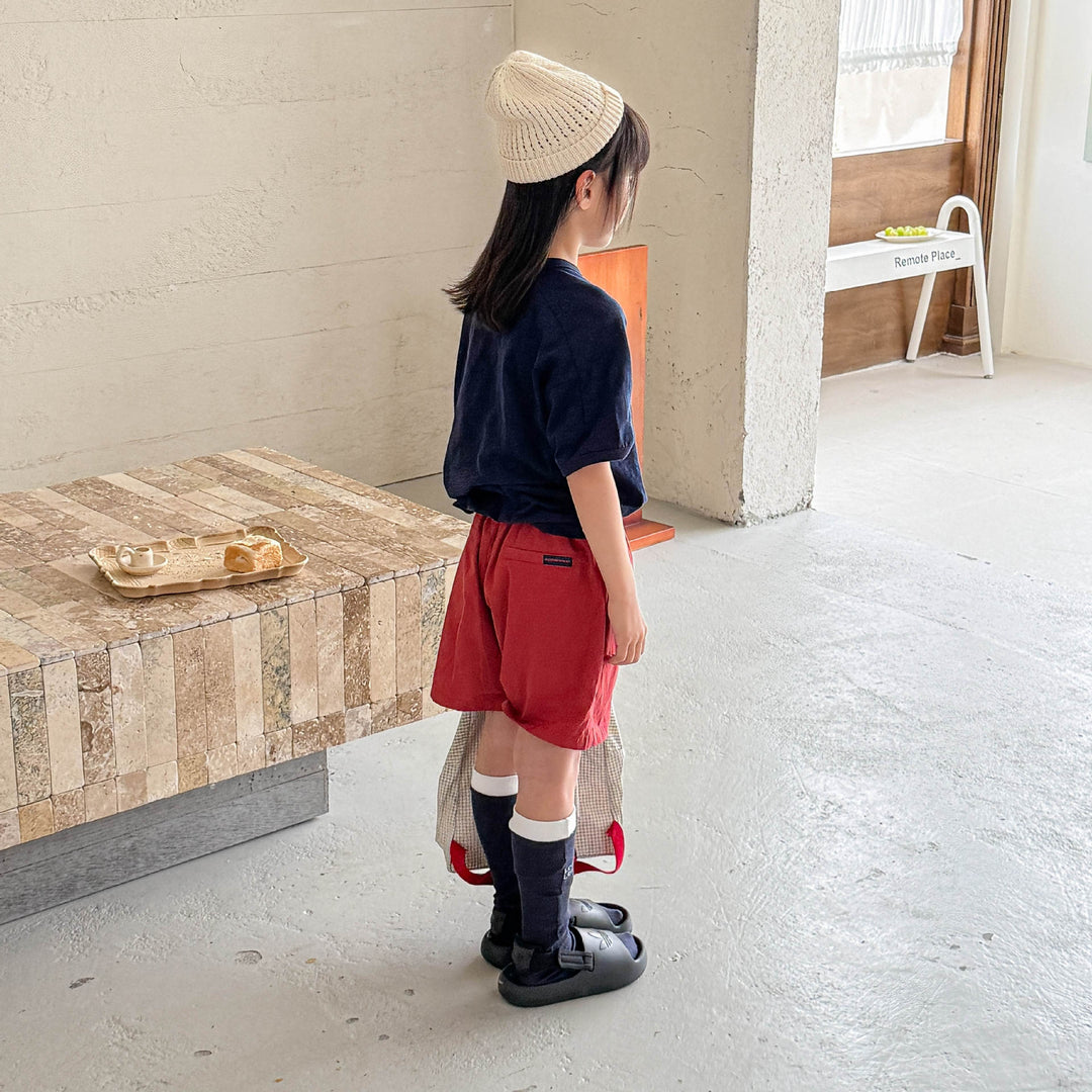 【80-130】ロゴデザインショートパンツ