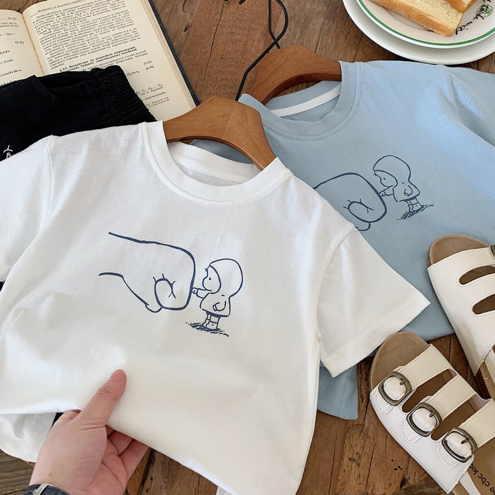 【90-140】リラックスユニークTシャツ